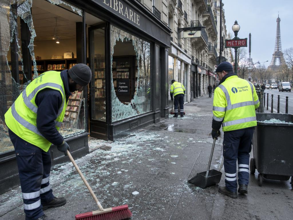 Évacuation des débris